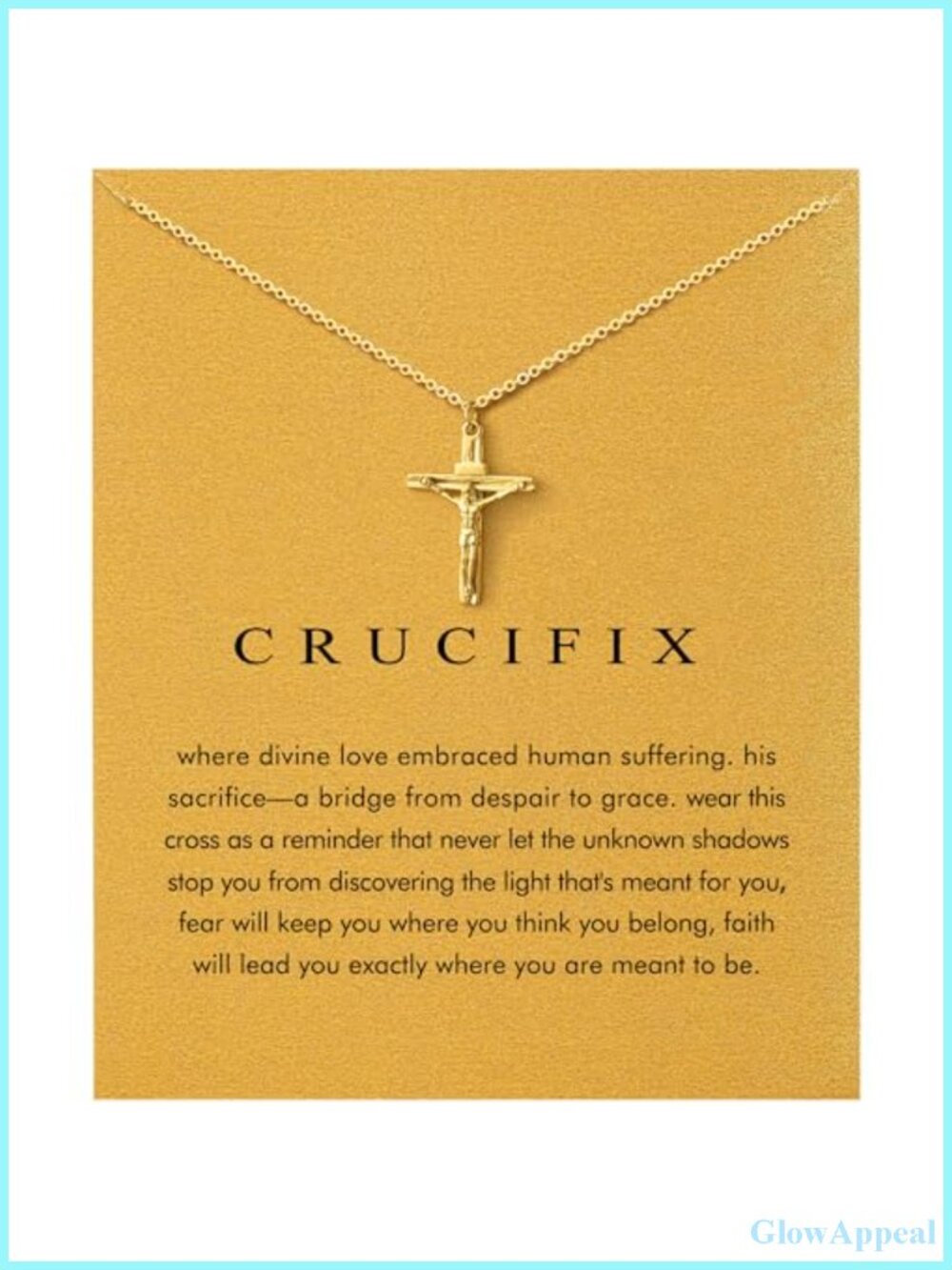 14K Gold Plated Stainless Steel Pendant Necklace Cross Jesus Ankh Star Sun